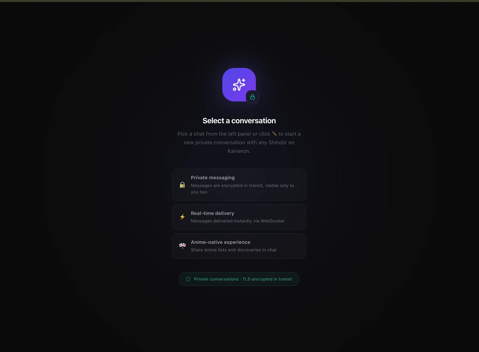 Kaiveron private messaging